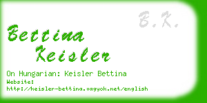 bettina keisler business card